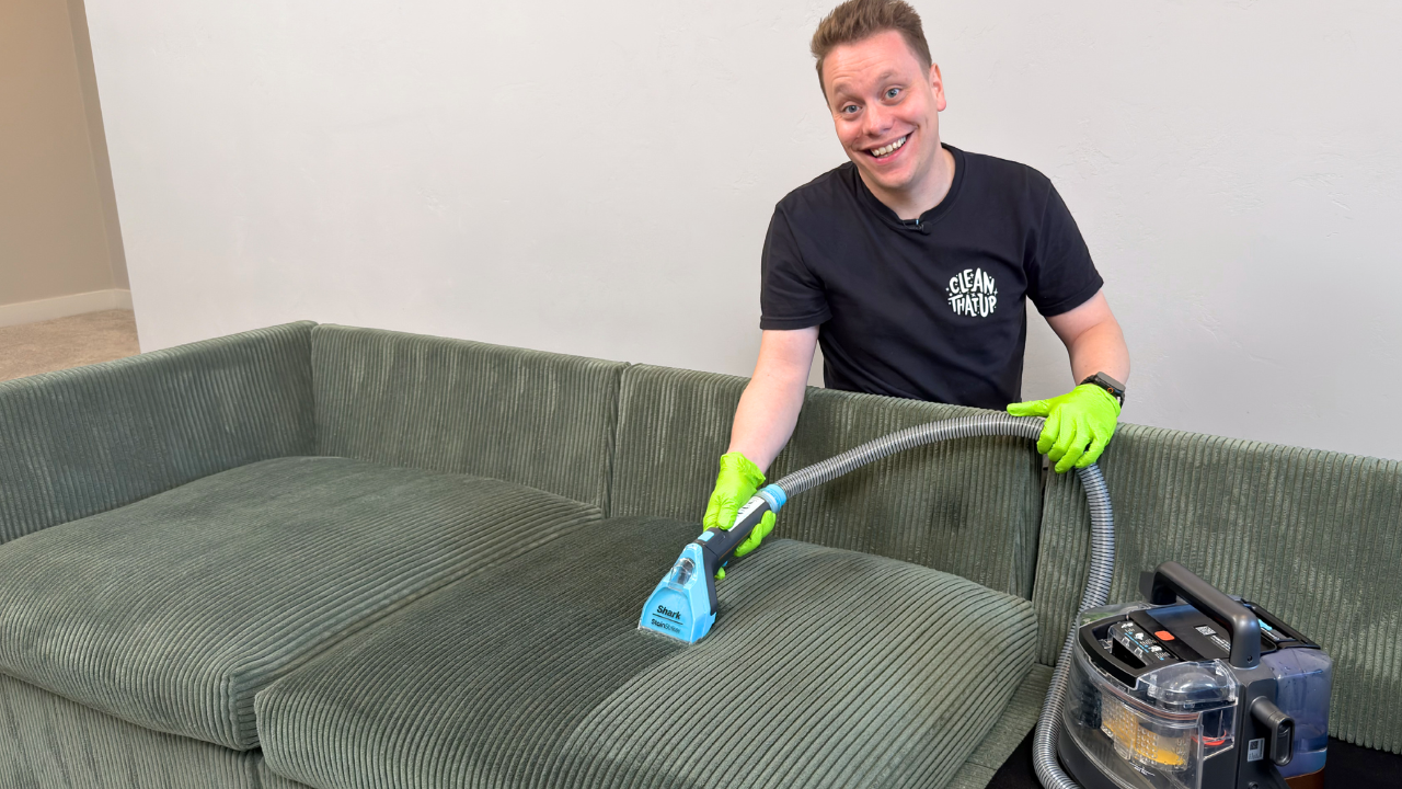 The Best Way to Clean Your Couch! - Clean That Up